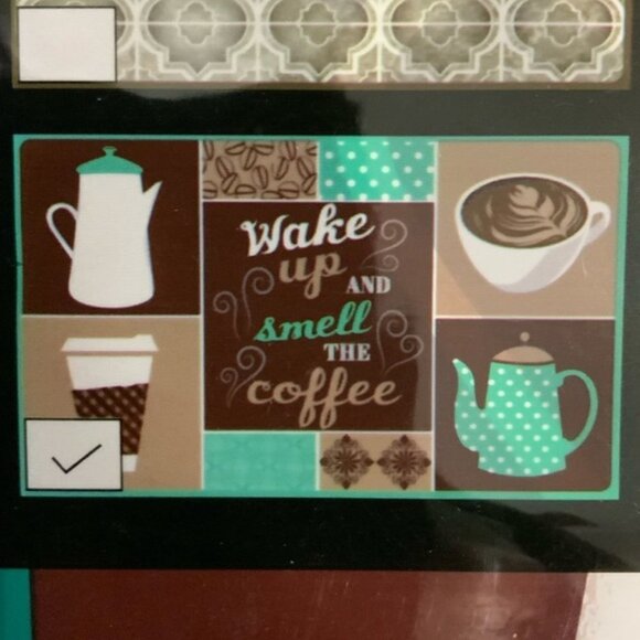 Cooking Concepts Backsplash Peel Stick Adhesive Rectangle 17.7  X 28.5  in Teal - Picture 7 of 8